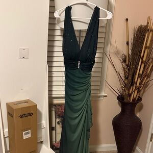 Elegant Green Evening Gown